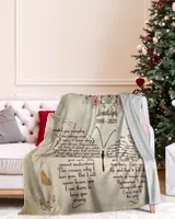 Personalized Custom I Never Left You Poem Butterfly Memorial Sherpa Fleece Blanket FBL24 Cozy Plush Fleece Blanket white 30x40in