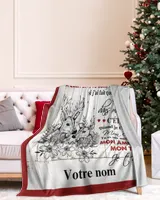 À ma Femme Cozy Plush Fleece Blanket white 30x40in