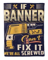 BANNER Cozy Plush Fleece Blanket navy 30x40in