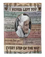 Personalized Custom I Never Left You Memorial Memory Photo Blanket Sherpa Fleece Blanket FBL22 Cozy Plush Fleece Blanket white 30x40in