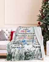 Hallo Mama und Papa Cozy Plush Fleece Blanket white 30x40in
