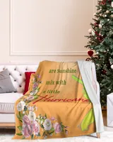 January Girls  Softball Blankets- Birthday Gifts- Softball Blankets- Softball Lovers Cozy Plush Fleece Blanket white 30x40in
