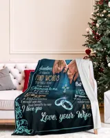 Special gift for Husband Cozy Plush Fleece Blanket white 30x40in