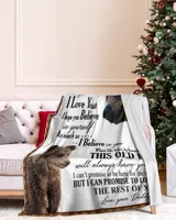 Dad to Son Cozy Plush Fleece Blanket white 30x40in