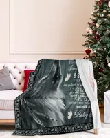 Mom to Son Cozy Plush Fleece Blanket white 30x40in