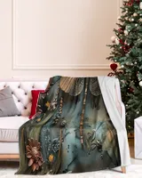 Vintage Dragonfly - Personalized Blanket