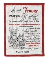 À ma Femme Cozy Plush Fleece Blanket white 30x40in