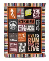 Running blanket 01 Cozy Plush Fleece Blanket white 30x40in