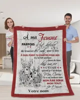 À ma Femme Cozy Plush Fleece Blanket white 30x40in