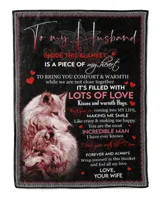 Special gift for Husband Cozy Plush Fleece Blanket white 30x40in