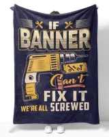 BANNER Cozy Plush Fleece Blanket navy 30x40in