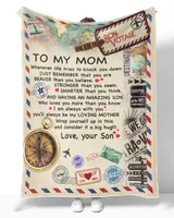 Special gift for your Mom Cozy Plush Fleece Blanket white 30x40in