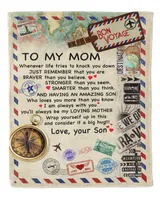 Special gift for your Mom Cozy Plush Fleece Blanket white 30x40in