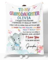 To my granddaughter Cozy Plush Fleece Blanket white 30x40in