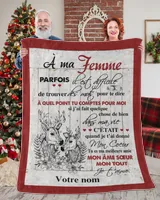 À ma Femme Cozy Plush Fleece Blanket white 30x40in