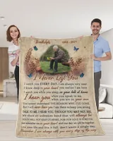 Personalized Custom I Never Left You Memorial Sherpa Fleece Blanket FBL23 Premium Mink Sherpa Blanket white 50x60in