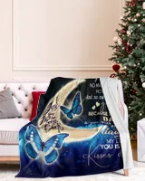 Dad to Daughter Premium Mink Sherpa Blanket white 50x60in