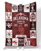 Oklahoma Softball- OU Blanket- Christmas Blanket- For Softball Fans- Championship Mindset Premium Mink Sherpa Blanket white 50x60in