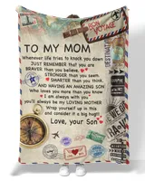 Special gift for your Mom Premium Mink Sherpa Blanket white 50x60in