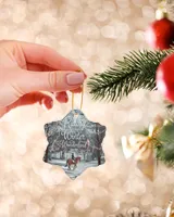 Porcelain Ornament - Snowflake