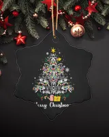 Porcelain Ornament - Snowflake