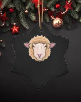 Porcelain Ornament - Snowflake