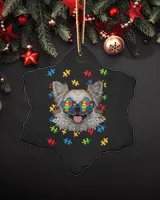 Porcelain Ornament - Snowflake