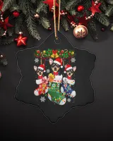 Porcelain Ornament - Snowflake
