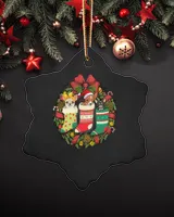 Porcelain Ornament - Snowflake