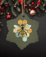 Porcelain Ornament - Snowflake