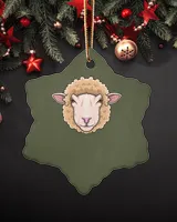 Porcelain Ornament - Snowflake
