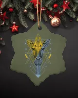 Porcelain Ornament - Snowflake