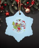 Porcelain Ornament - Snowflake