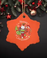 Porcelain Ornament - Snowflake