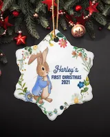 Porcelain Ornament - Snowflake