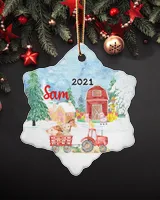 Porcelain Ornament - Snowflake