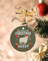 Sheep All I Want For Christmas Is A Sheep Farmer Ugly Sweater 215