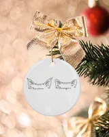 Custom Pet Ears Outline Ornament Using Pet Photo