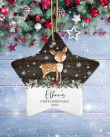 Porcelain Ornament - Star