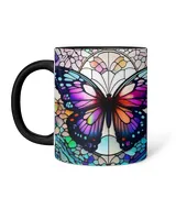 Beautiful Butterfly Personalized Accent Mug