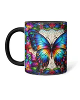 Personalized Butterfly Colorful Accent Mug
