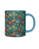 Personalized Chickens  Accent Muga