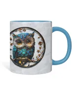 Personalized Beautiful Owl  Accent Mug