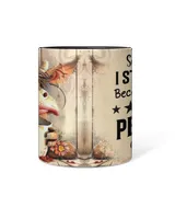 Personalized Cow Sometimes I Stay Inside Accent Mug