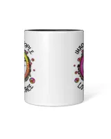 Hippie Imagine All The People Living Life In Peace Accent Mug