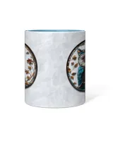 Personalized Beautiful Owl  Accent Mug