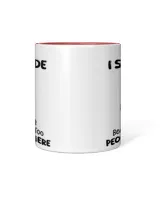 Chicken Sometimes I Stay Inside Accent Mug