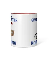 Chicken Let Me Check My Giveashitometer Accent Mug