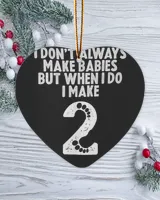Wood Ornament - Heart