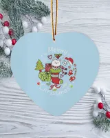 Wood Ornament - Heart